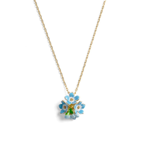 Bill Skinner Necklace - Forget Me Not 3 Cluster Pendant