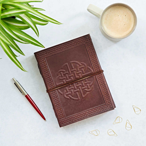 Paper High Journal - Leather Celtic Knot