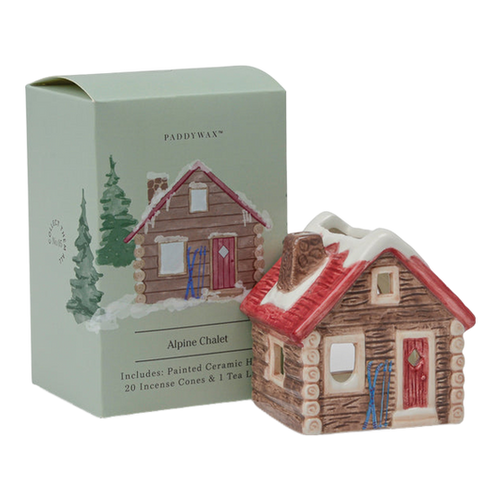 Paddywax Incense & Tea Light Holder - Alpine Chalet Style