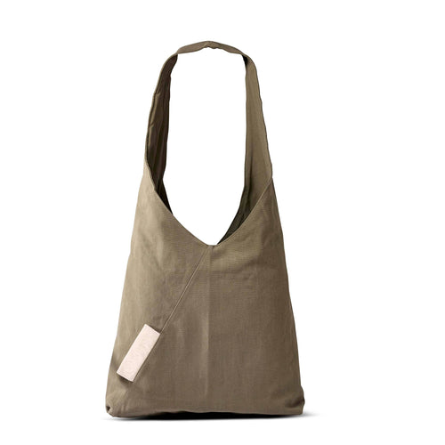 Tintok - Tira Oversized Triangle Canvas Bag - Khaki
