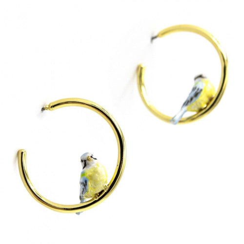 Bill Skinner Earrings - Blue Tit Hoops