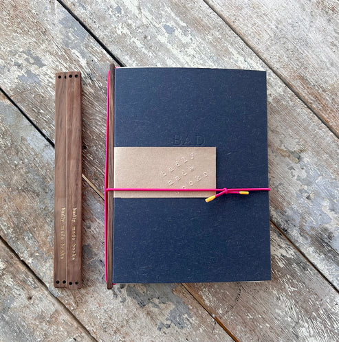 Badly Made Books - Book Stick A5 Navy/Pink