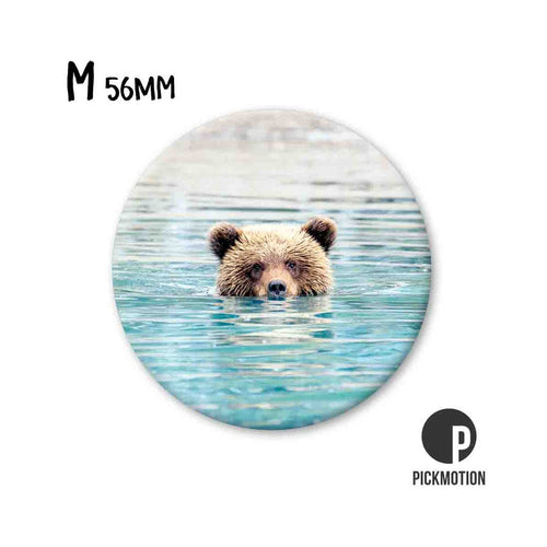 Pickmotion Magnet Medium - Brown Bear in Water