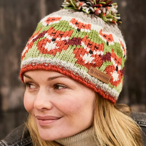 Pachamama Knitted Bobble Beanie - Skulk of Foxes