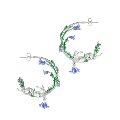 Bill Skinner Earrings - Bluebell And Hare Hoops