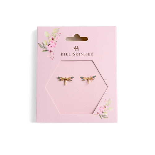 Bill Skinner Little Treasures - Enamel Dragonfly Studs