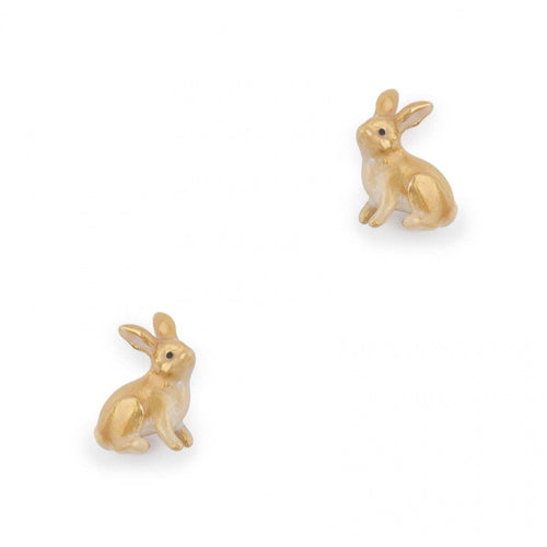 Bill Skinner Earrings - Enamel Rabbit Studs