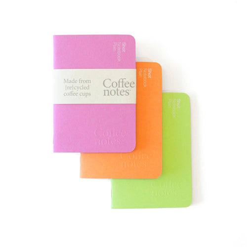 Coffeenotes A7 Notebooks - Shot Tutti Frutti set of 3