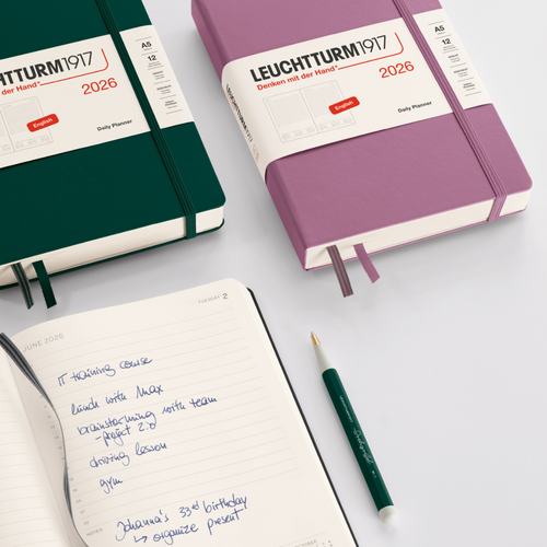 Leuchtturm1917 2026 Diary - Daily Planner A5 Ruled