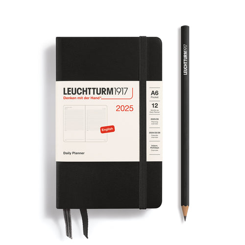 Leuchtturm1917 Diary 2025 - Daily Planner - Hardcover A6