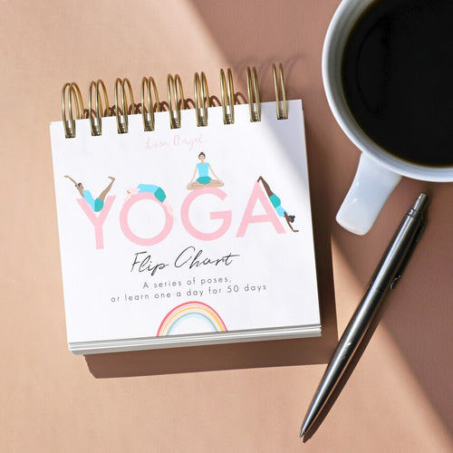 Lisa Angel Flip Chart - Daily Yoga Poses Desktop Flip Chart