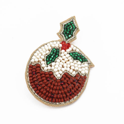 My Doris Brooch - Christmas Pudding