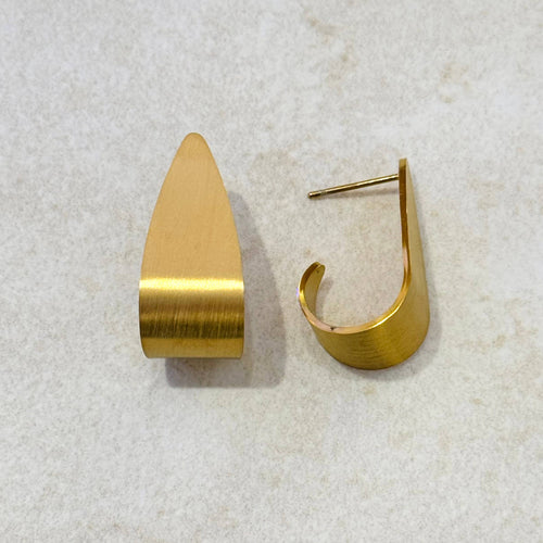 Cassette Barcelona Earrings - L Shape Curved