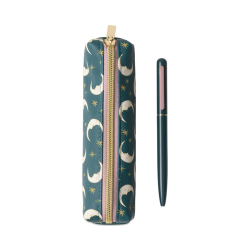 DesignWorks Ink Pen & Pouch Set - Teal Moon