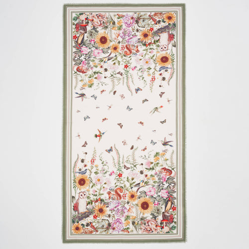 Fable Scarf - Ivory Botanical