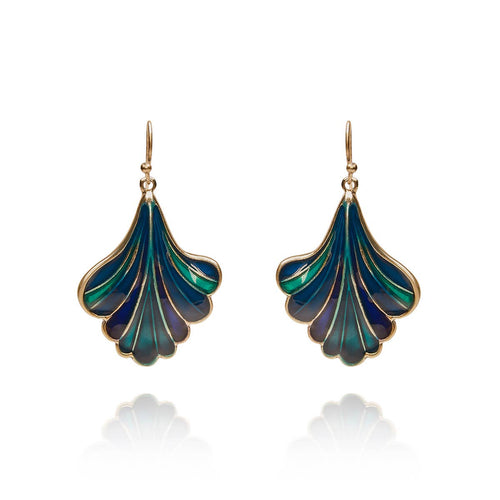 Lovett Earrings - Ginkgo Leaf