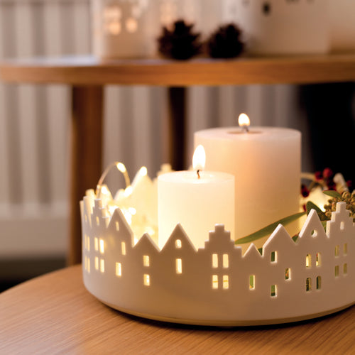 Rader Christmas Candle Holder - City