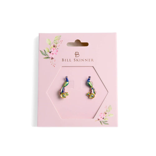 Bill Skinner Little Treasures - Peacock Stud Earrings