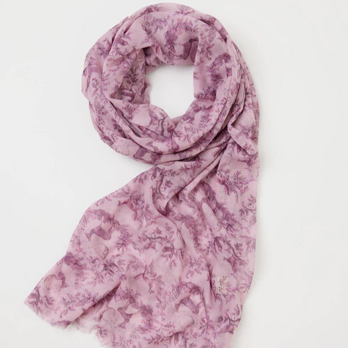 Fable Scarf - Lightweight A Night's Tale Woodland Dusky Rose