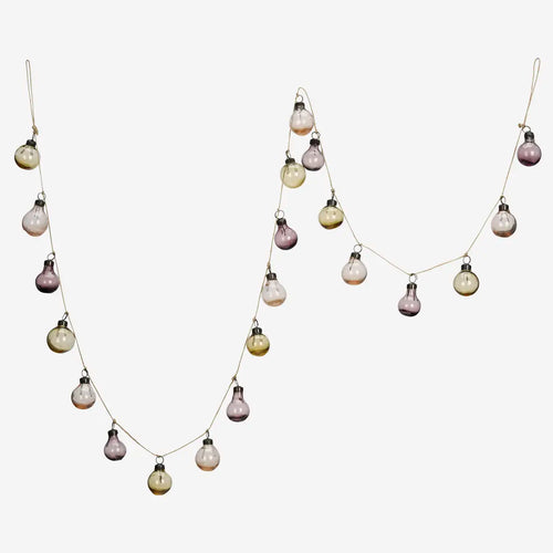 Madam Stoltz Interior - Garland with Recycled Glass Balls