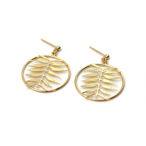 Nadja Carlotti Jewellery - Soboria Foliage Circle Earrings