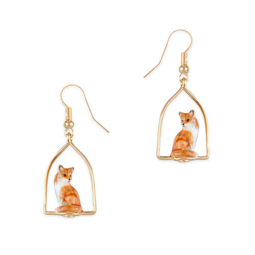 Bill Skinner Earrings - Fox Frame Earrings