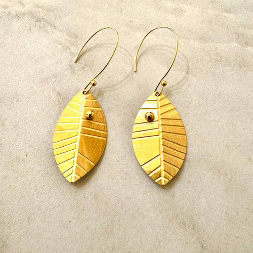 Cassette Barcelona Earrings - Ina Brushed Gold