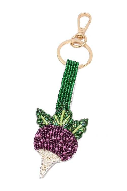 My Doris Keyring - Beaded Turnip