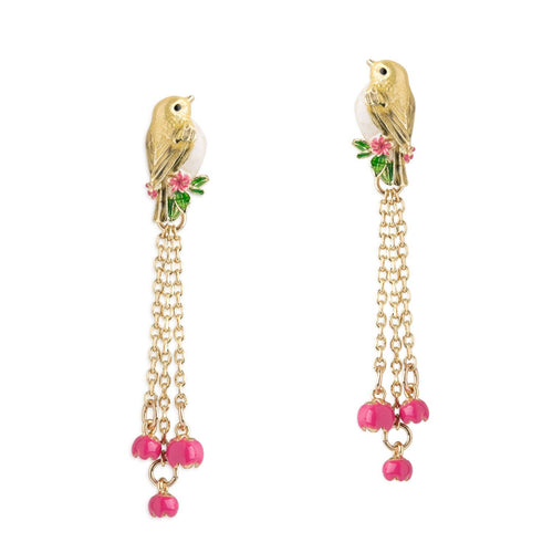 Bill Skinner Earrings - Goldcrest Golden Song Drop Earrings