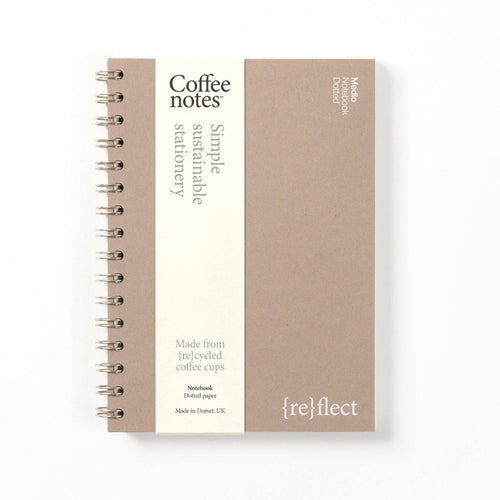 Coffeenotes - Almond Wirebound Notebook (Dotted)