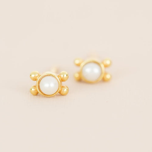 Muja Juma Earrings - Lamia Pearl Stud