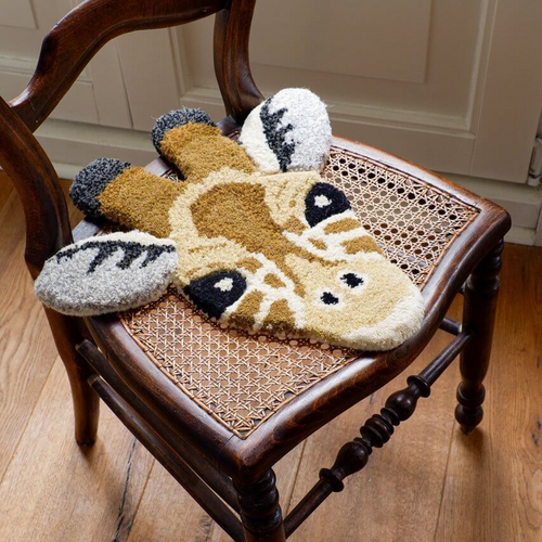 Doing Goods Rug Head - Gimpy Giraffe
