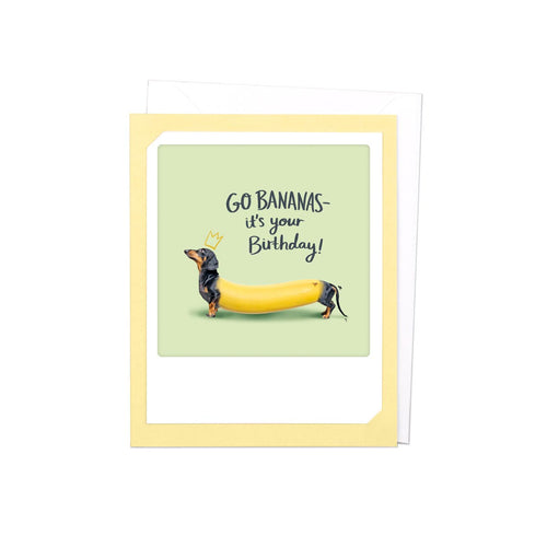 Pickmotion Photo-Card - Go Bananas Dachshund
