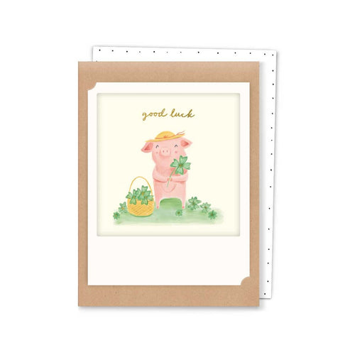 Pickmotion Mini-Card - Good Luck Pig