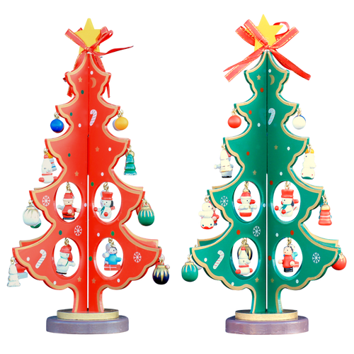 Traditional Christmas - Decorative Wooden Tree