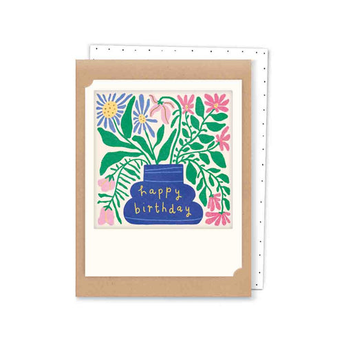 Pickmotion Mini-Card - Happy Birthday Flowers