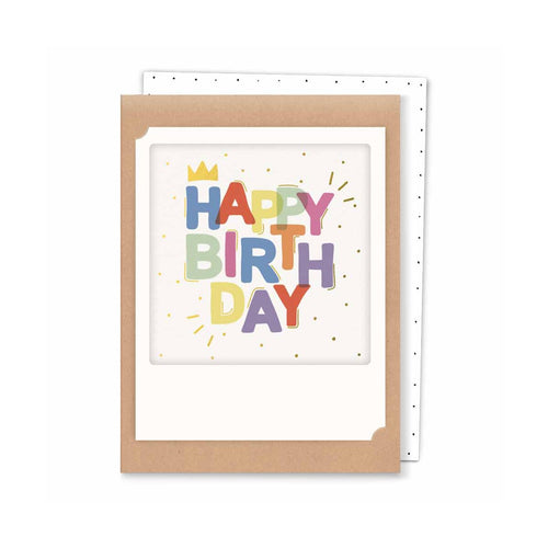 Pickmotion Mini-Card - Happy Birthday Colourful Letters