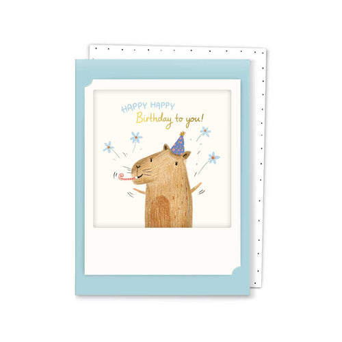 Pickmotion Mini-Card - Happy Birthday to You Capybara