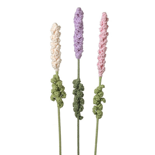 Heaven Sends - Knitted Purple, Pink or Lavender Stem