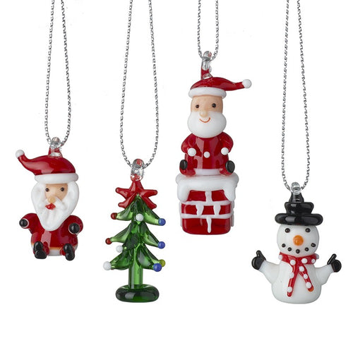 Heaven Sends Christmas Bauble - Glass Characters Set of 4