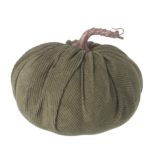 Heaven Sends Halloween - Green Cord Fabric Pumpkin