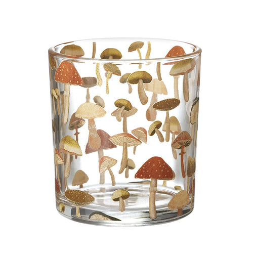 Heaven Sends Halloween - Glass Mushroom Tealight Holder