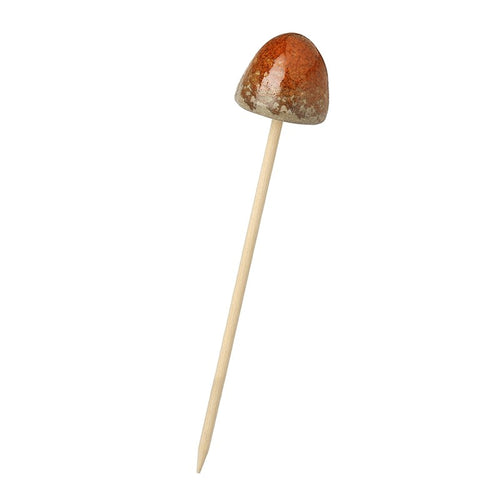 Heaven Sends - Rustic Stoneware Mushroom on Stick