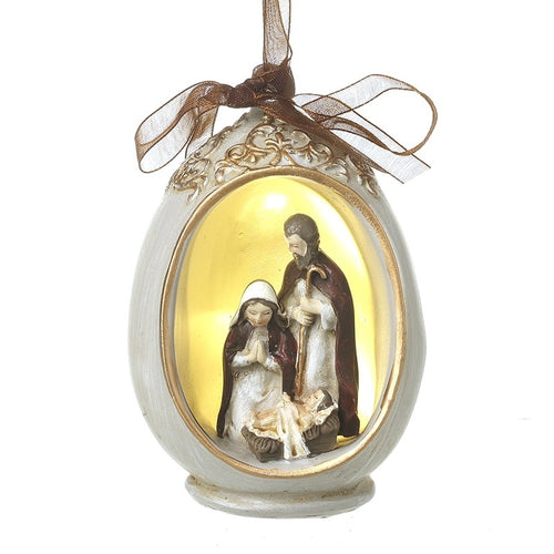 Heaven Sends Christmas Bauble - LED Nativity Bauble