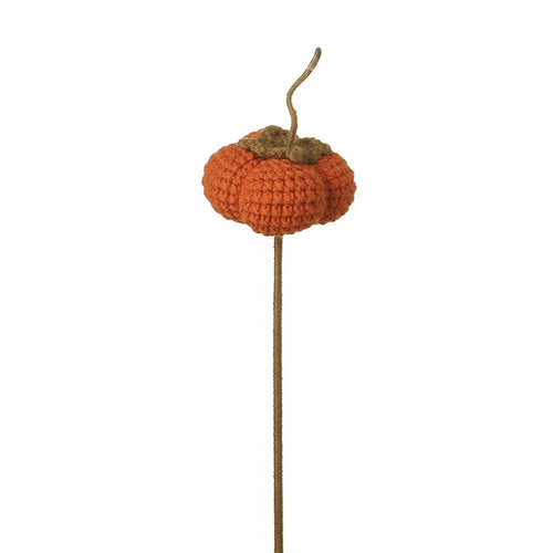 Heaven Sends - Orange Crochet Pumpkin Stem