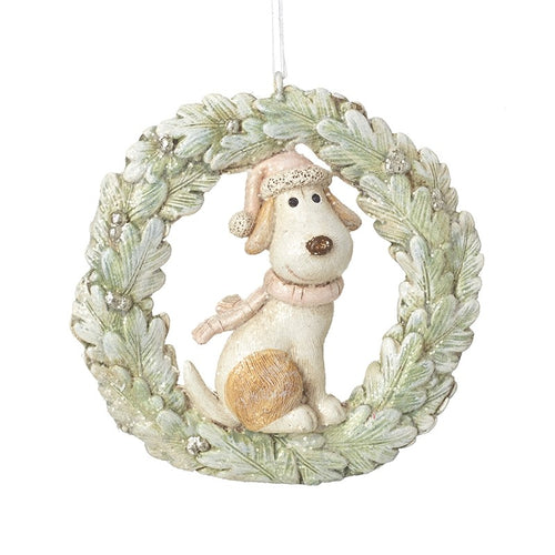 Heaven Sends Christmas Bauble - Dog Wreath