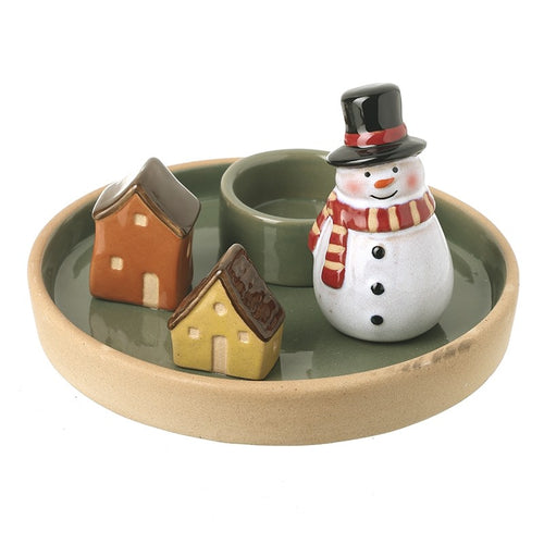Heaven Sends Christmas - Tealight Holder Snowman