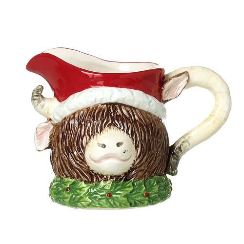 Heaven Sends Christmas - Highland Cow Jug