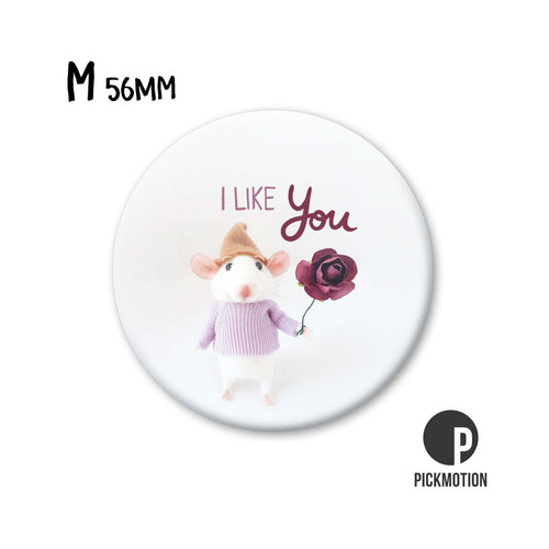 Pickmotion Magnet Medium - I Like You Mouse