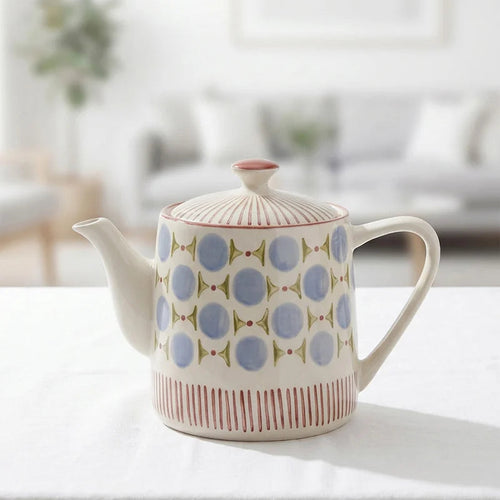 Tranquillo Homeware - Ceramic Retrofloria Teapot